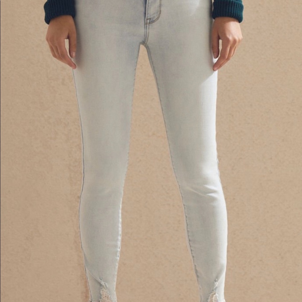 pacsun light wash ankle jegging jeans